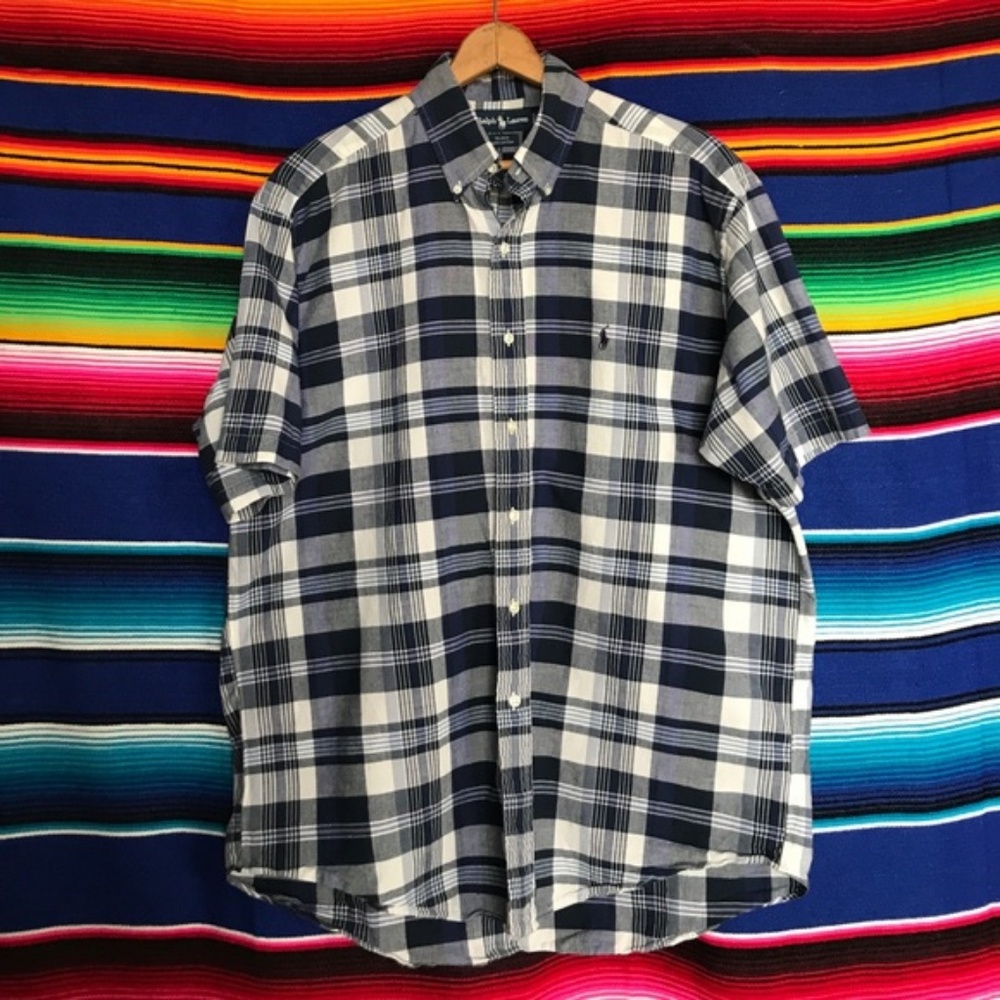 Ralph Lauren Polo Button Down Men’s Blake Fit Shor - Picture 2 of 5